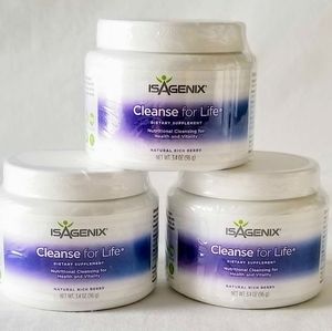 3 New Isagenix Cleanse for Life Canisters